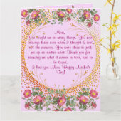 マザーズデイカードヴィンテージ花 カード (黄色い花)