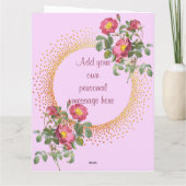 マザーズデイカードヴィンテージ花 カード (裏面)