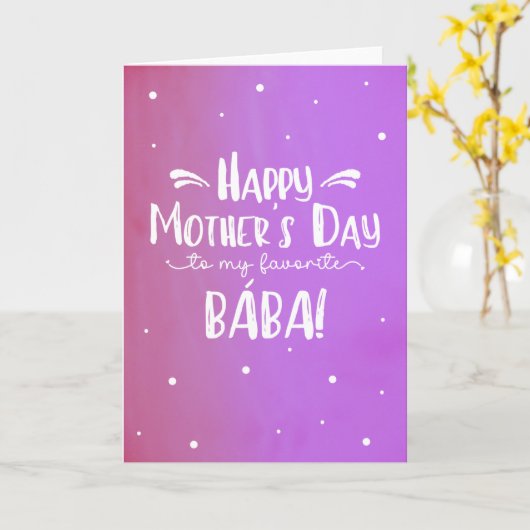 マザーズデイカード カード (黄色い花)