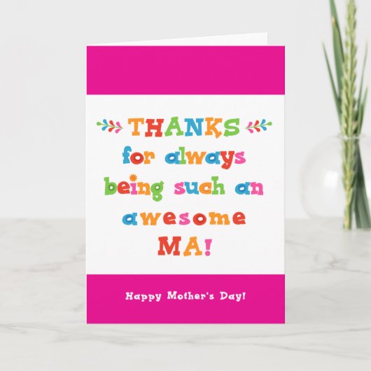 マザーズデイカード カード (正面)