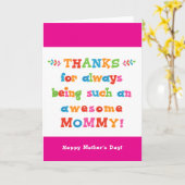 マザーズデイカード カード (黄色い花)