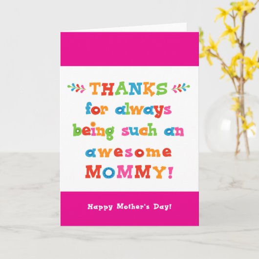 マザーズデイカード カード (黄色い花)