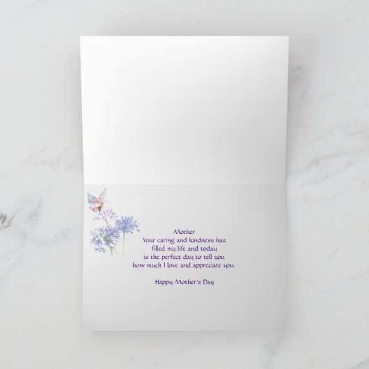マザーズデイガーデエレガントンバターフィマザー カード (内部)