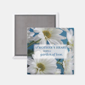 マザーズデイガーデンの愛、デイジー、ブルースカイ マグネット (正面/裏面)