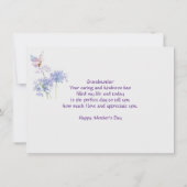マザーズデイガーデンエレガントバタイフィ祖母 カード (裏面)