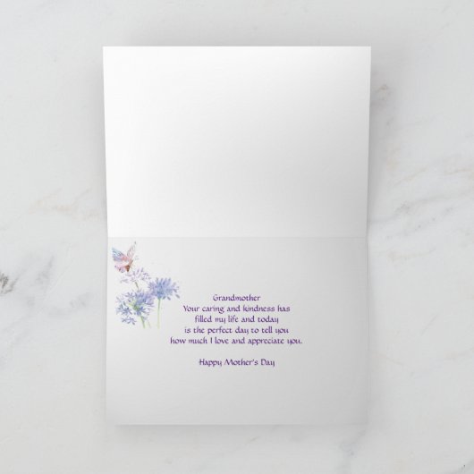 マザーズデイガーデンエレガントバタイフィ祖母 カード (内部)