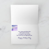 マザーズデイガーデンエレガントラベンダーの花 カード (内部)