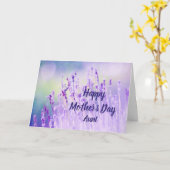 マザーズデイガーデンエレガントラベンダーの花 カード (黄色い花)