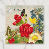 マザーズデイガーデンカーネーションバラ蝶 フェイバータグ (正面)