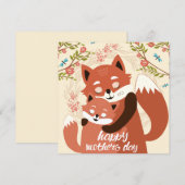 マザーズデイキツネ シーズンカード (正面/裏面)