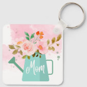 マザーズデイキーチェーンと散水缶と花 キーホルダー (裏面)