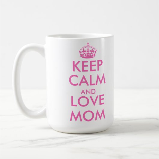 マザーズデイギフトアイディア 保愛の母マグ| コーヒーマグカップ (左)