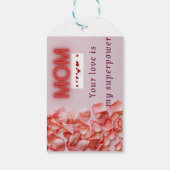 マザーズデイギフトラベル-バラ花びらデザイン ギフトタグ (裏面)