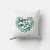 マザーズデイグリーンフローラハート |装飾用クッション クッション (裏面)