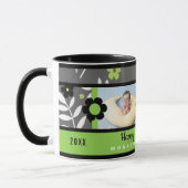 マザーズデイグリーンリトフローラテーマ2 – フォトマグカップ マグカップ (左)