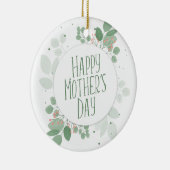 マザーズデイグリーン葉リース |オーナメント セラミックオーナメント (右)