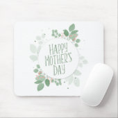 マザーズデイグリーン葉リース |マウスパッド マウスパッド (マウス)