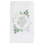 マザーズデイグリーン葉リース|抱き枕 スモールペーパーバッグ (正面)