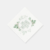 マザーズデイグリーン離れリース | 紙ナプキン スタンダードカクテルナプキン (角)