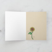 マザーズデイサンフラワーズウクライナガールフォークアート カード (内部)