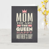 マザーズデイシャルボードスタイル 文字デザイン カード (黄色い花)