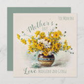 マザーズデイスウィート&サニーロンプレCC1108カード 招待状 (正面/裏面)