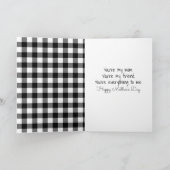 マザーズデイスティックガールとデイジーフレンドブーケ カード (内部)