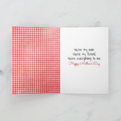 マザーズデイスティックガールとデイジーフレンドブーケ カード (内部)