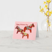 マザーズデイダラ馬カード カード (黄色い花)
