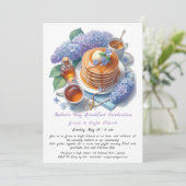 マザーズデイチャーチブレックファースト招待状-薄紫 招待状 (スタンド正面)