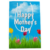 マザーズデイチューリップミディアム抱き枕 ミディアムペーパーバッグ (正面)