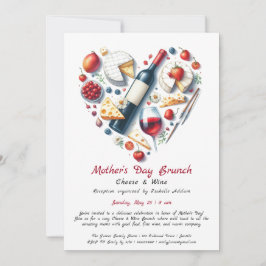 マザーズデイチーズ&ワインブランチ招待状 招待状