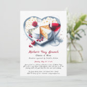 マザーズデイチーズ&ワインブランチ招待状 招待状 (スタンド正面)