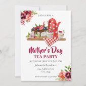 マザーズデイティーパーティの招待状 招待状 (正面)