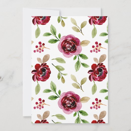 マザーズデイティーパーティの招待状 招待状 (裏面)