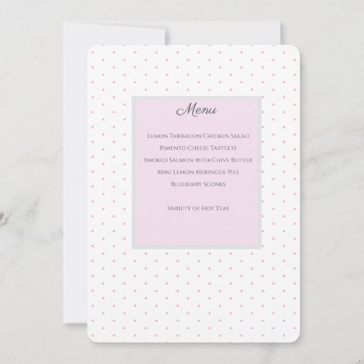 マザーズデイティーパーティーアイディア 招待状 (裏面)