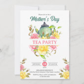 マザーズデイティーパーティーフローラ 招待状 (正面)