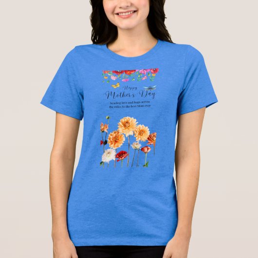 マザーズデイティー – マイルを越えて愛 トライブレンドTシャツ (正面)
