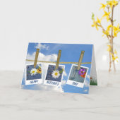 マザーズデイデイジーインブルージーンポケット カード (黄色い花)