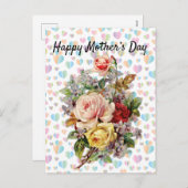 マザーズデイデザインフローラはがきエレガント シーズンポストカード (正面/裏面)