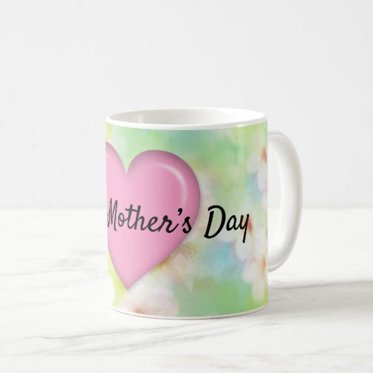 マザーズデイデザインフローラエレガントマグ コーヒーマグカップ (正面右)