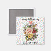 マザーズデイデザインフローラエレガント磁石 マグネット (正面/裏面)