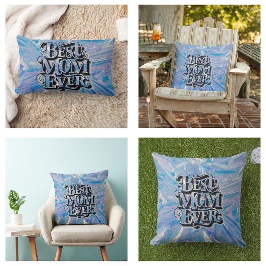 マザーズデイトレンディー最高のママエバー ランバークッション