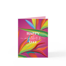 マザーズデイトロピカルピンクカード