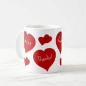 マザーズデイハートマグ コーヒーマグカップ (正面左)