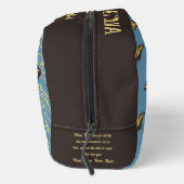 マザーズデイバタフライメイクパーソナライズされたアップバッグ ドップキット (右)