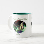 マザーズデイバタフライ自然 ツートーンマグカップ (正面左)