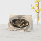 マザーズデイバラインセピア カード (黄色い花)