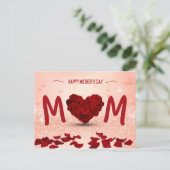 マザーズデイバラハートブーケ – ポストカード (スタンド正面)