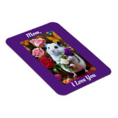 マザーズデイバラ付きハムスター マグネット (右側)